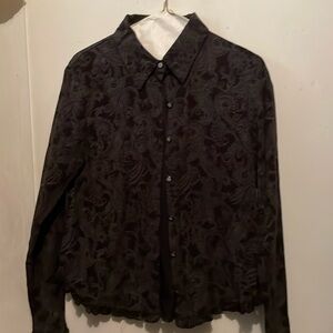 Velvety Black Blouse by Aegean